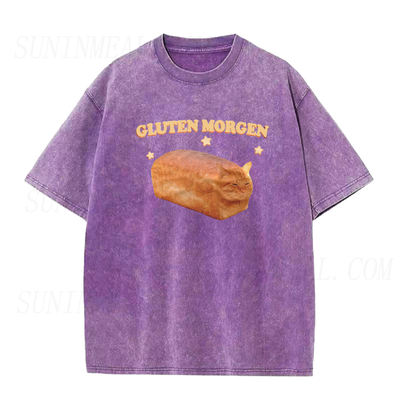 Gluten Morgen Funny Cat Meme Unisex Tee