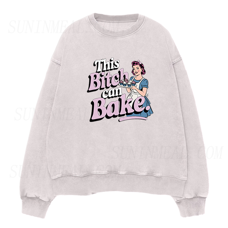 This Bitch Can Bake Unisex Crewneck Sweatshirt