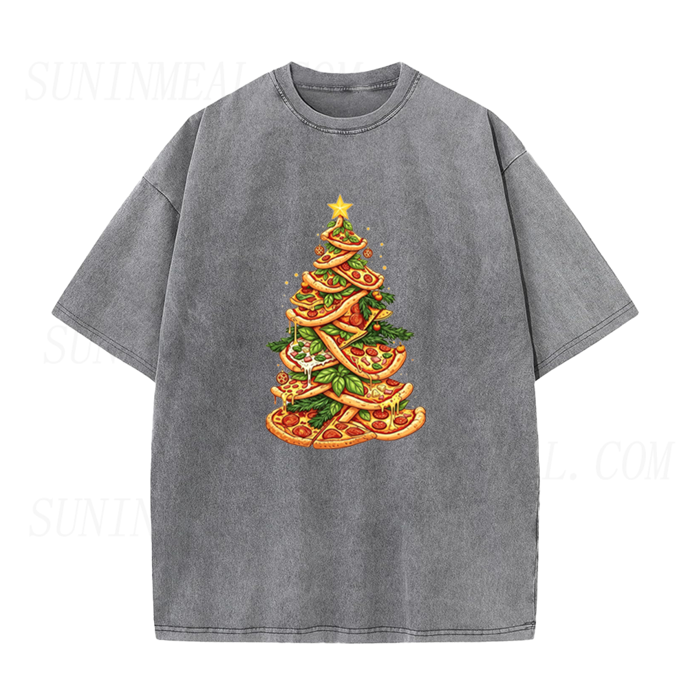 Pizza Christmas Tree Unisex Tee