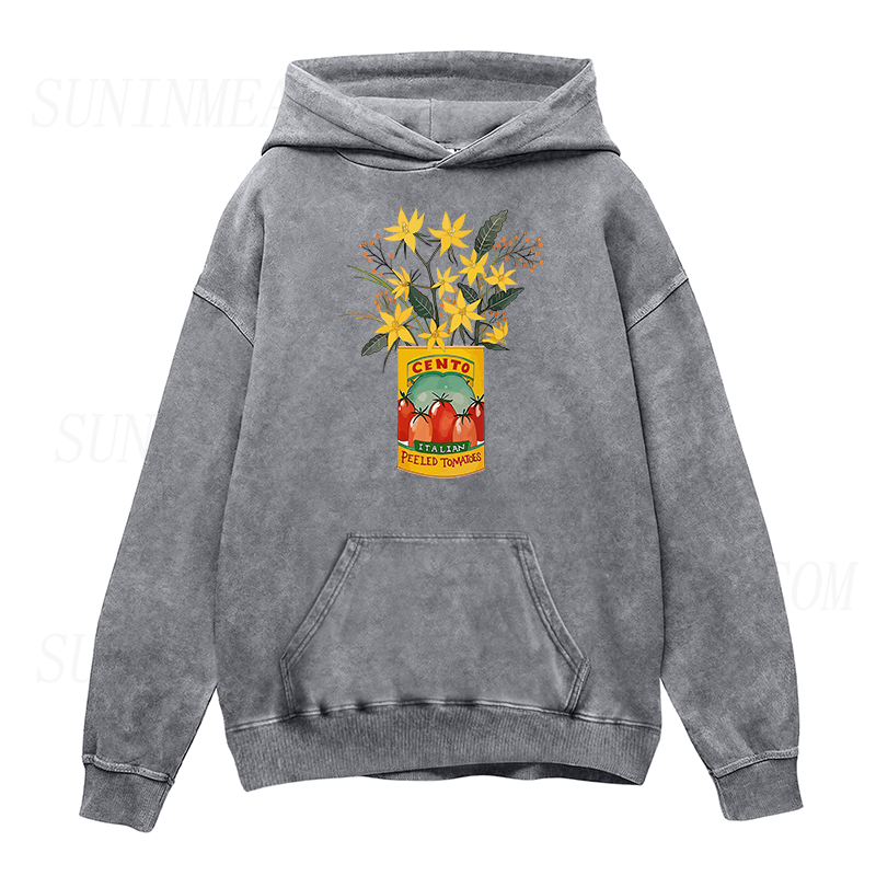 flowers and cento peeled tomatoes  Unisex Hoodie