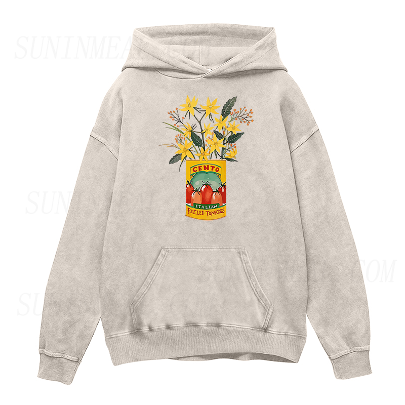 flowers and cento peeled tomatoes  Unisex Hoodie