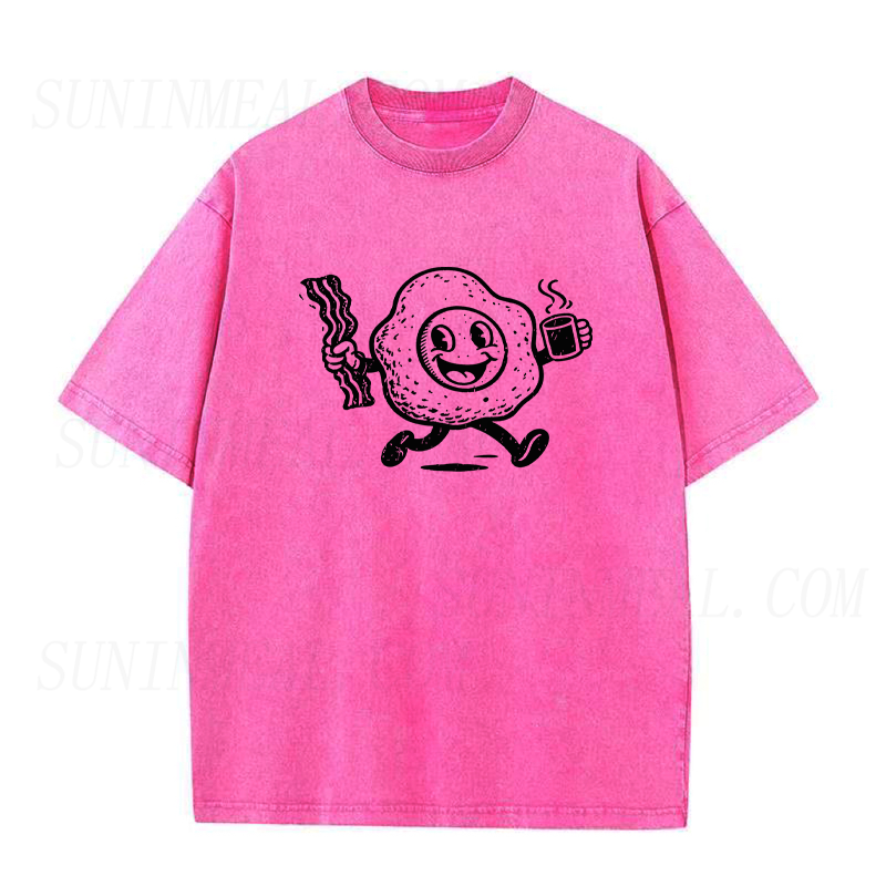 Retro Cartoon Egg Bacon Coffee Unisex Tee