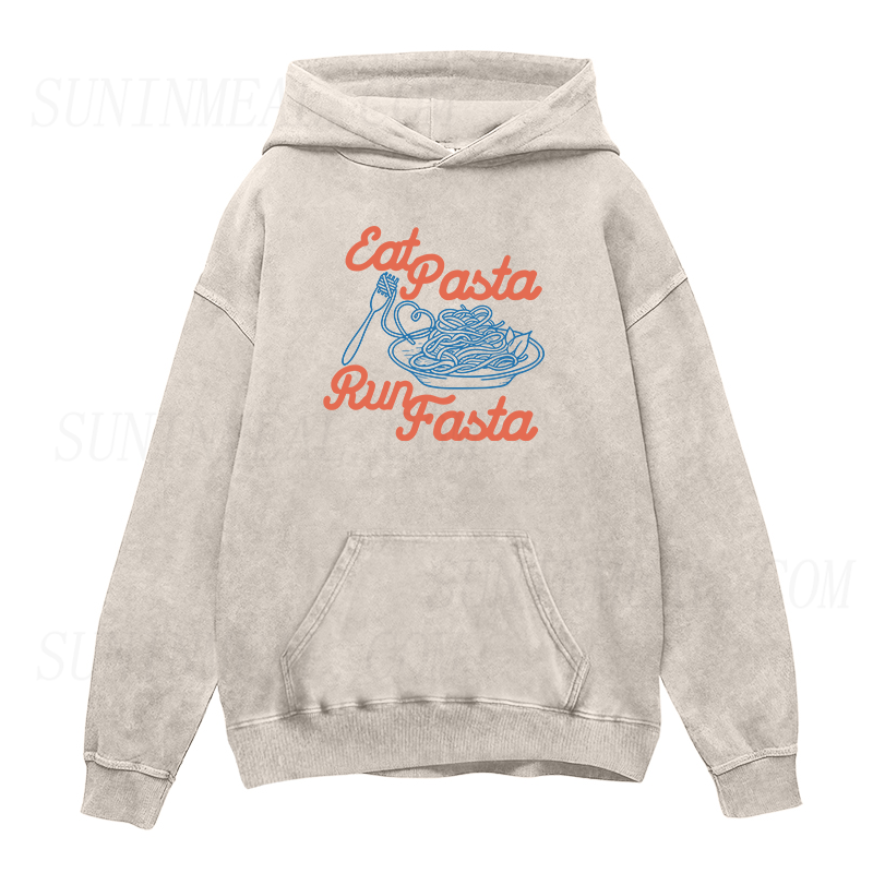 Eat Pasta Run Fasta Unisex Hoodie
