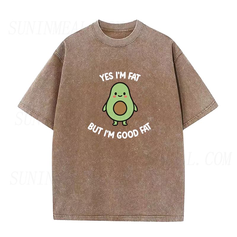 Funny Avocado Good Fat Unisex Tee