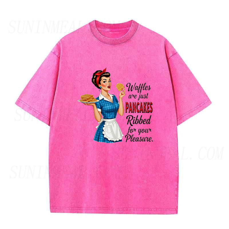 Ribbed Pancakes for Pleasure Unisex Tee