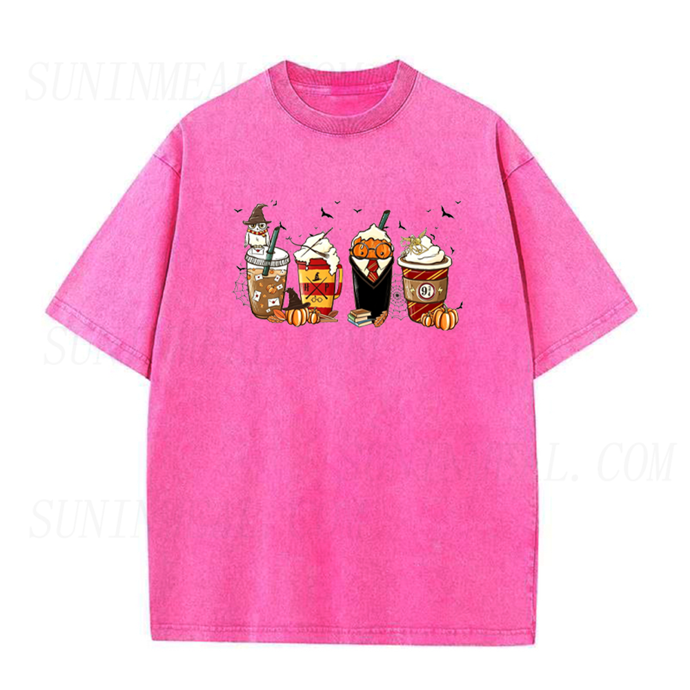 Latte Coffee Halloween Unisex Tee