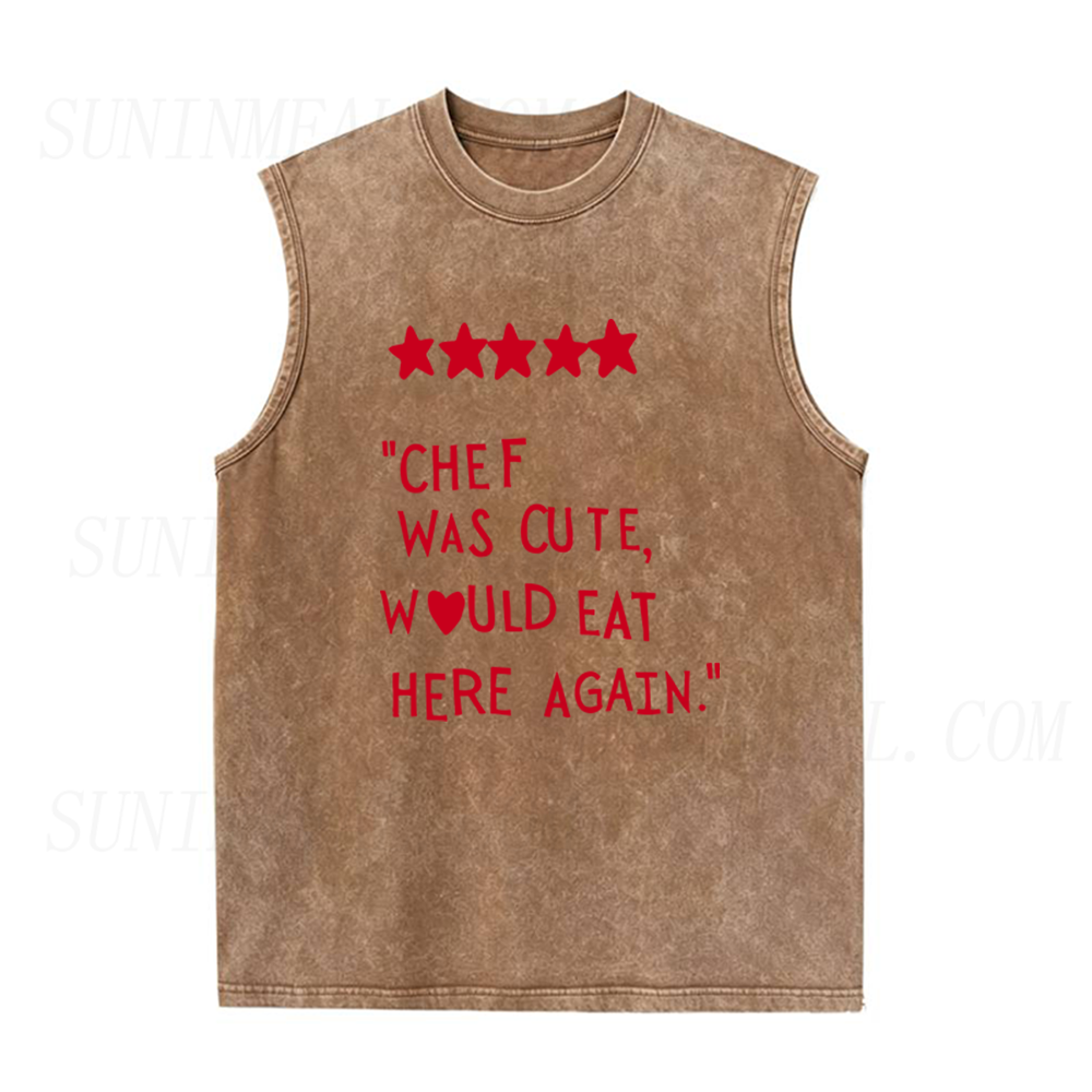 Chef Was Cute Unisex Tank Top