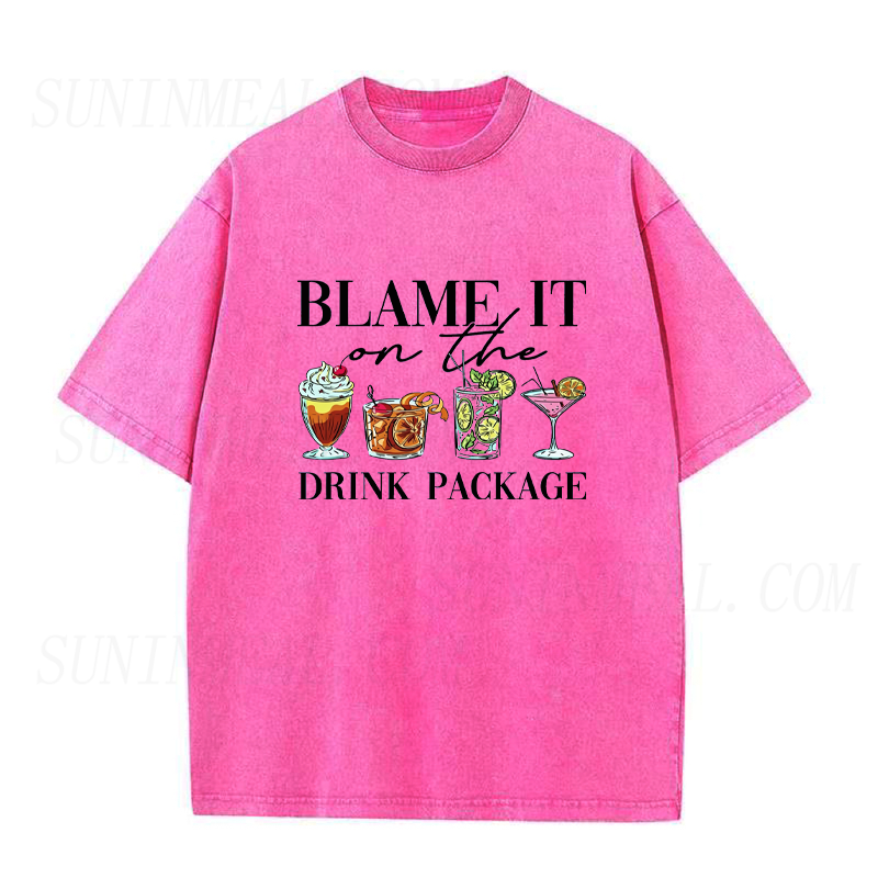 Blame It On The Drink Package Unisex Tee