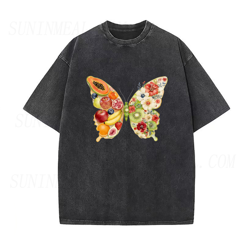 Fruit & Floral Butterfly Unisex Tee
