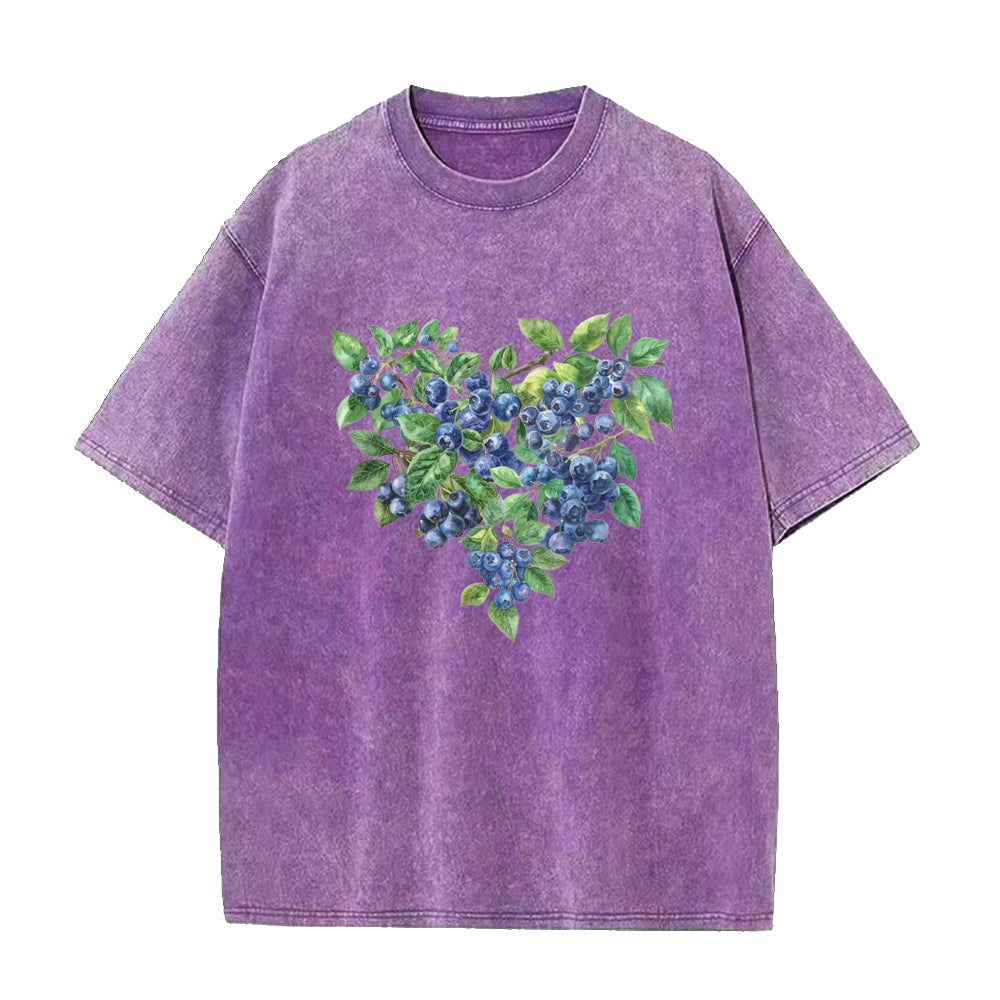Blueberry heart Unisex Tee