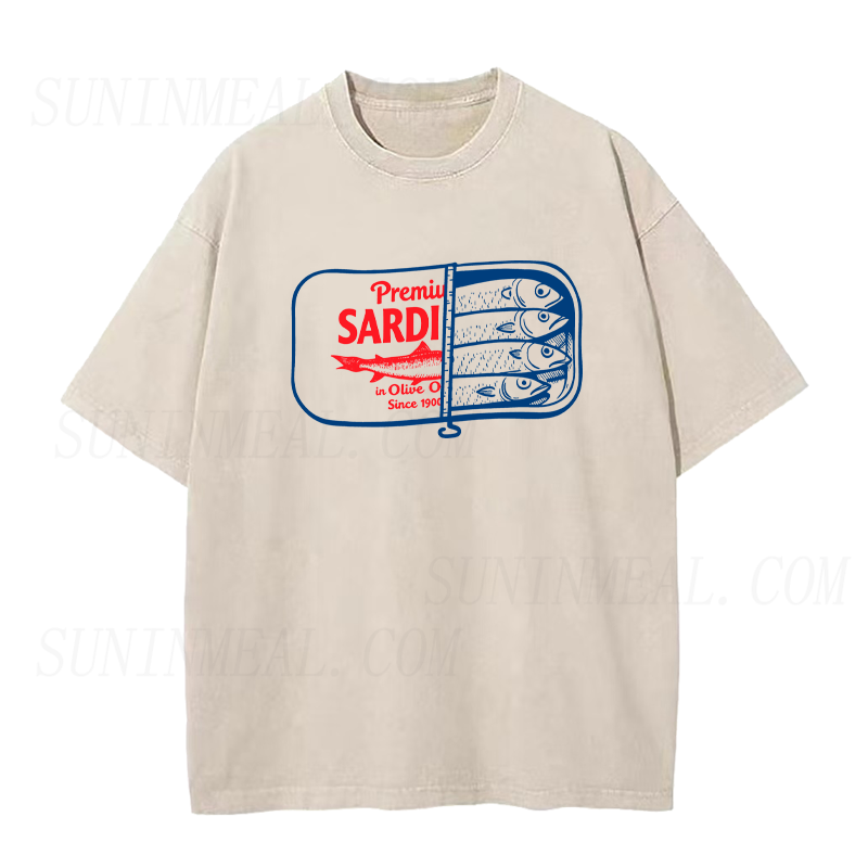 Retro Premium Sardines Unisex Tee
