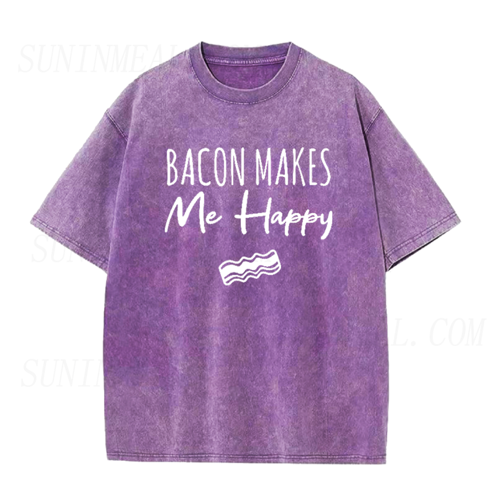 Bacon Makes Me Happy Unisex Tee