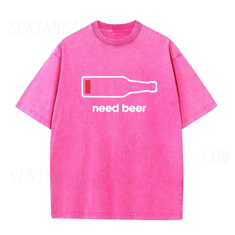 ニードビール ユニセックスTシャツ