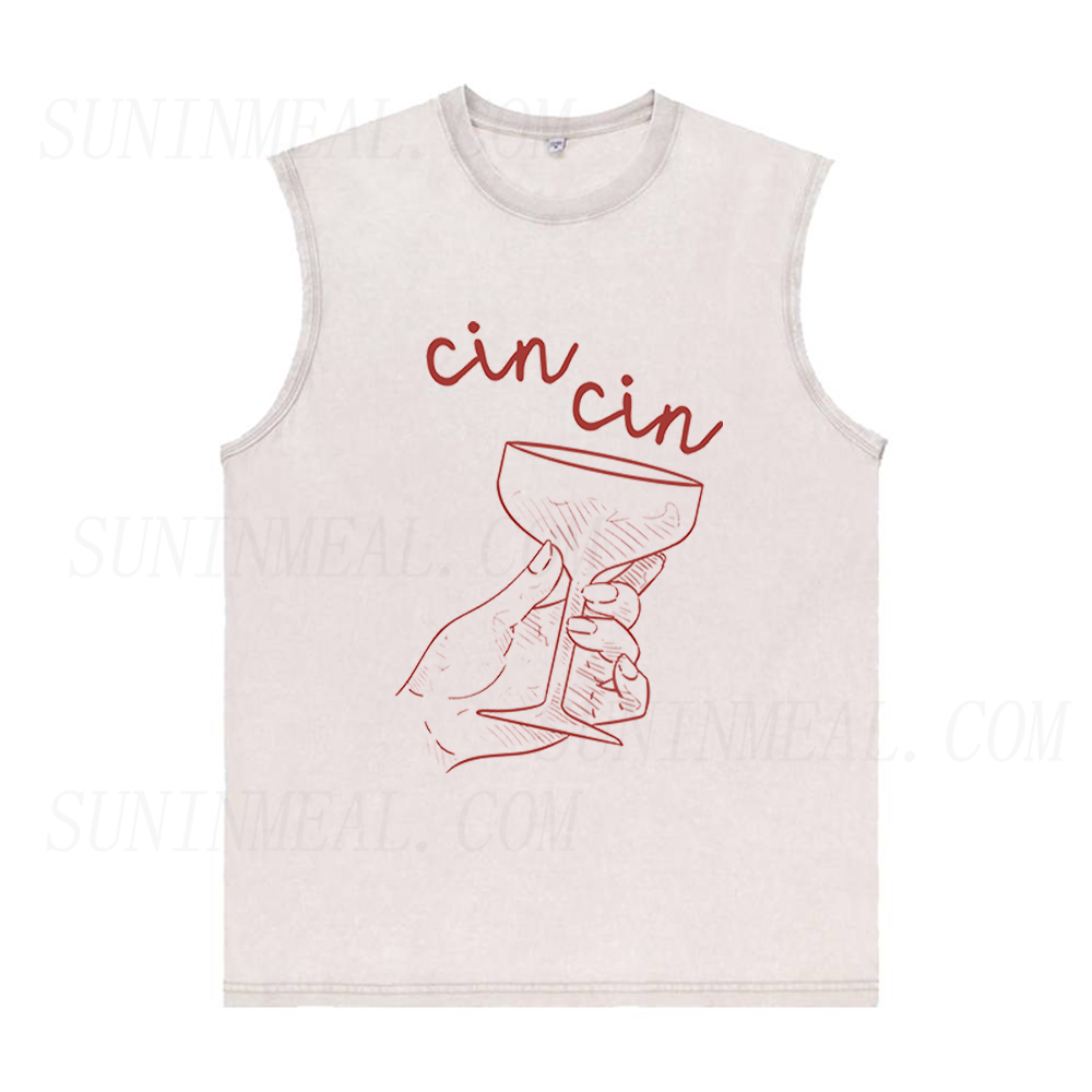 Cin Cin Wine Unisex Tank Top