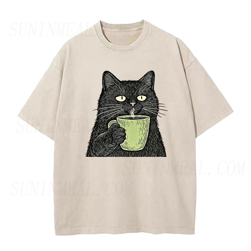 Black Cat Coffee Unisex Tee