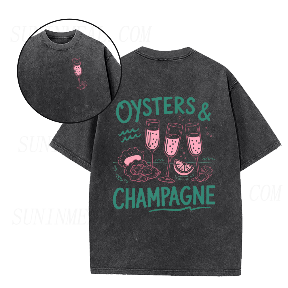 Oysters and Champagne Unisex Tee
