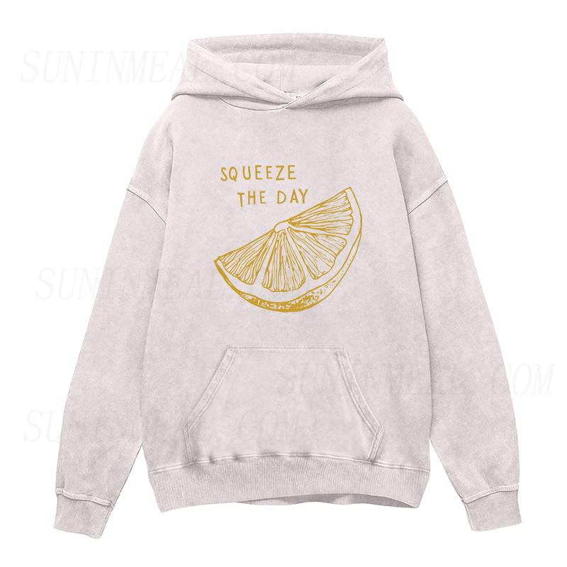 Squeeze the Day lemon Unisex Hoodie