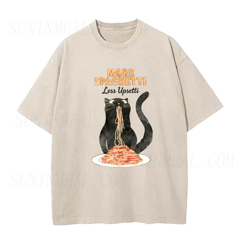 Hungry Cat Spaghetti Unisex Tee
