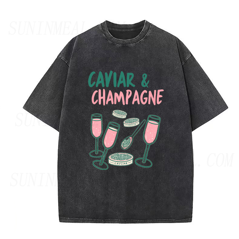 Caviar & Champagne Unisex Tee