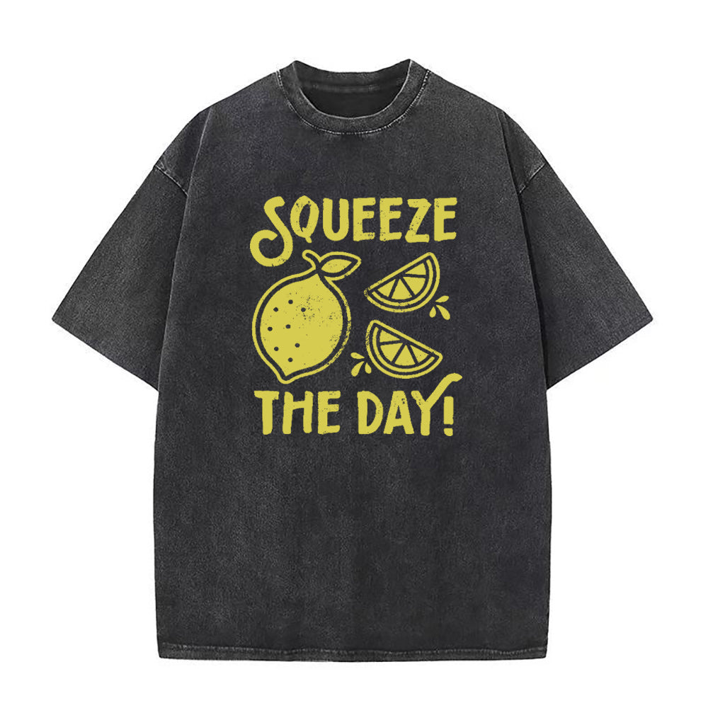 Squeeze The Day レモン ユニセックス Tシャツ