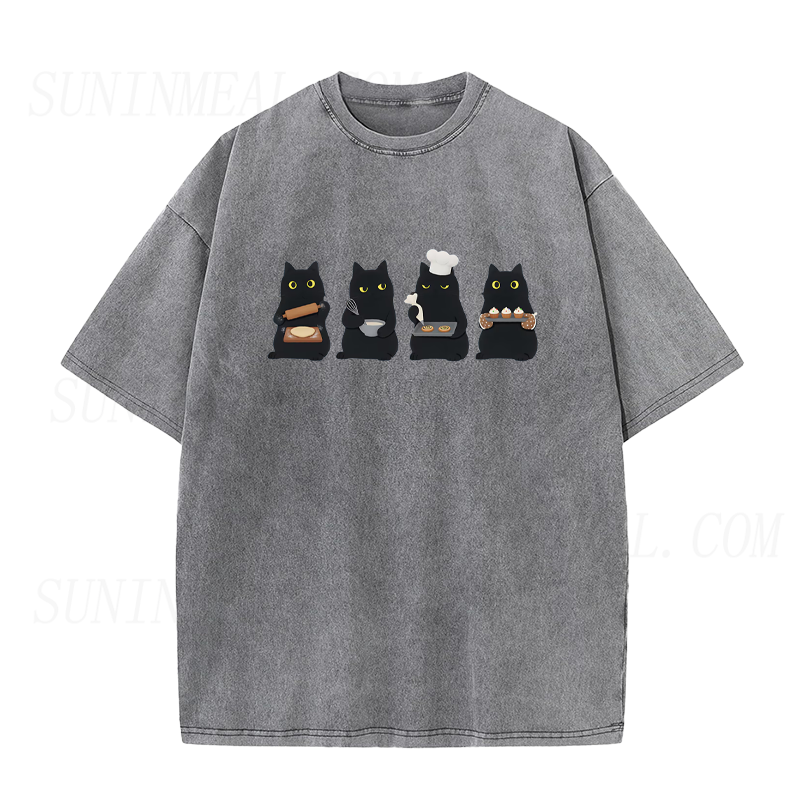 Black Cat Baking Unisex Tee