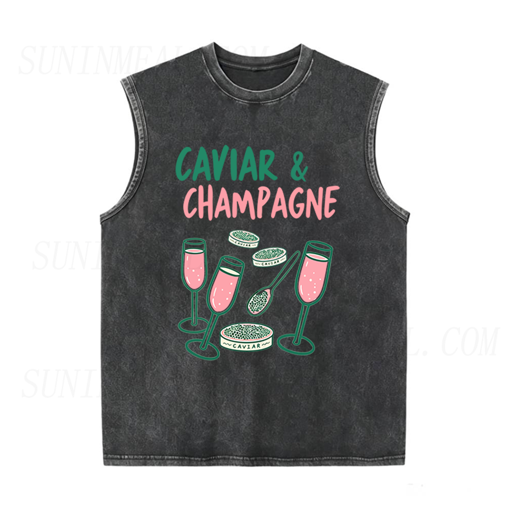 Caviar & Champagne Unisex Tank Top