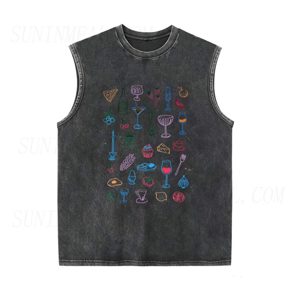 Wine &food Unisex Tank Top