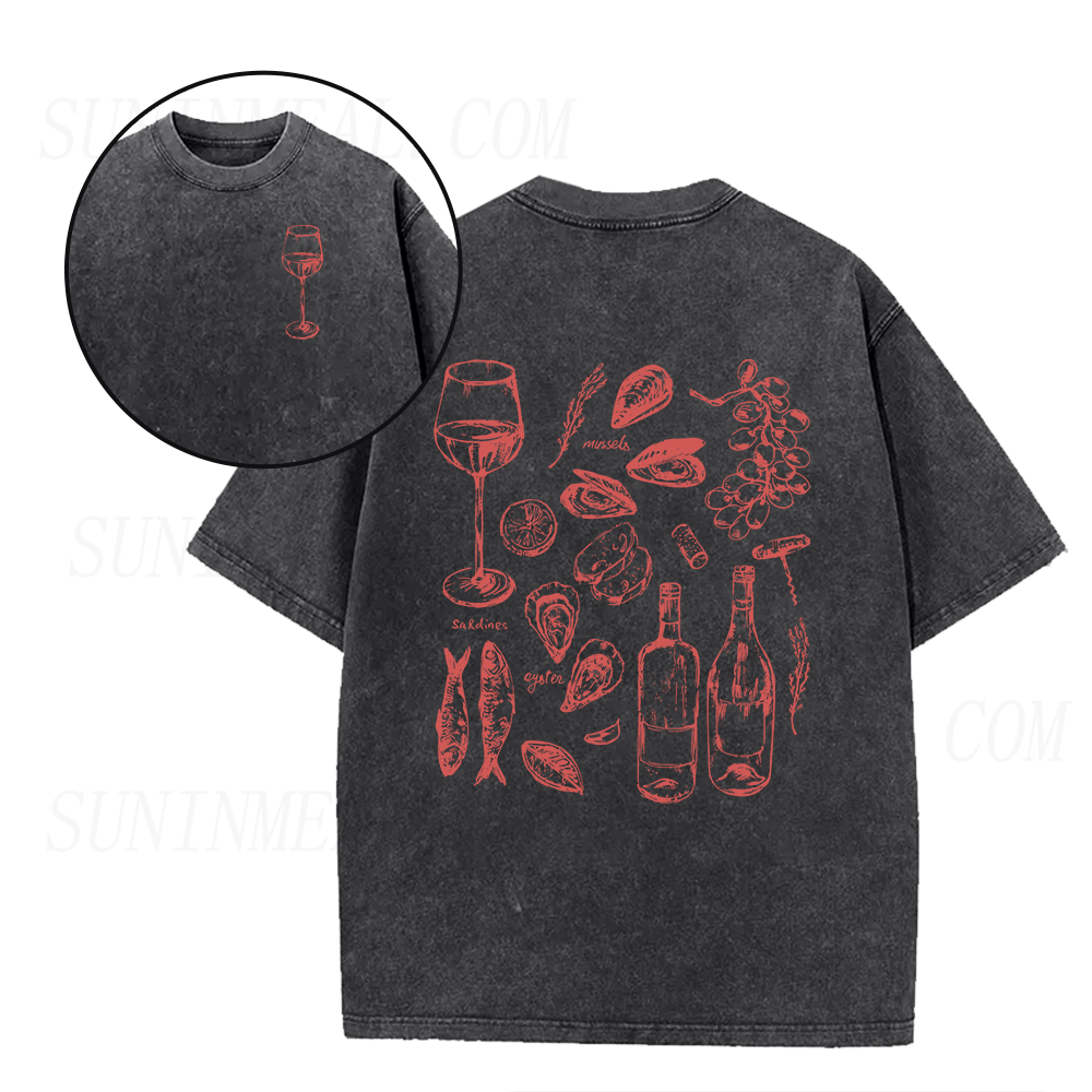Ocean Wine Grapes Unisex Tee