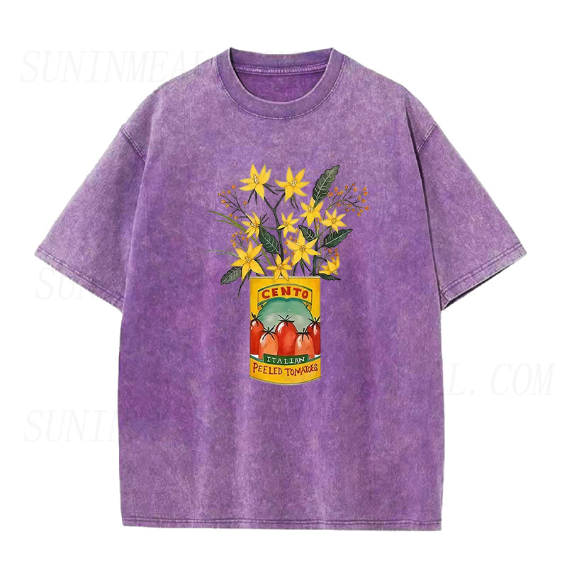 flowers and cento peeled tomatoes Unisex Tee