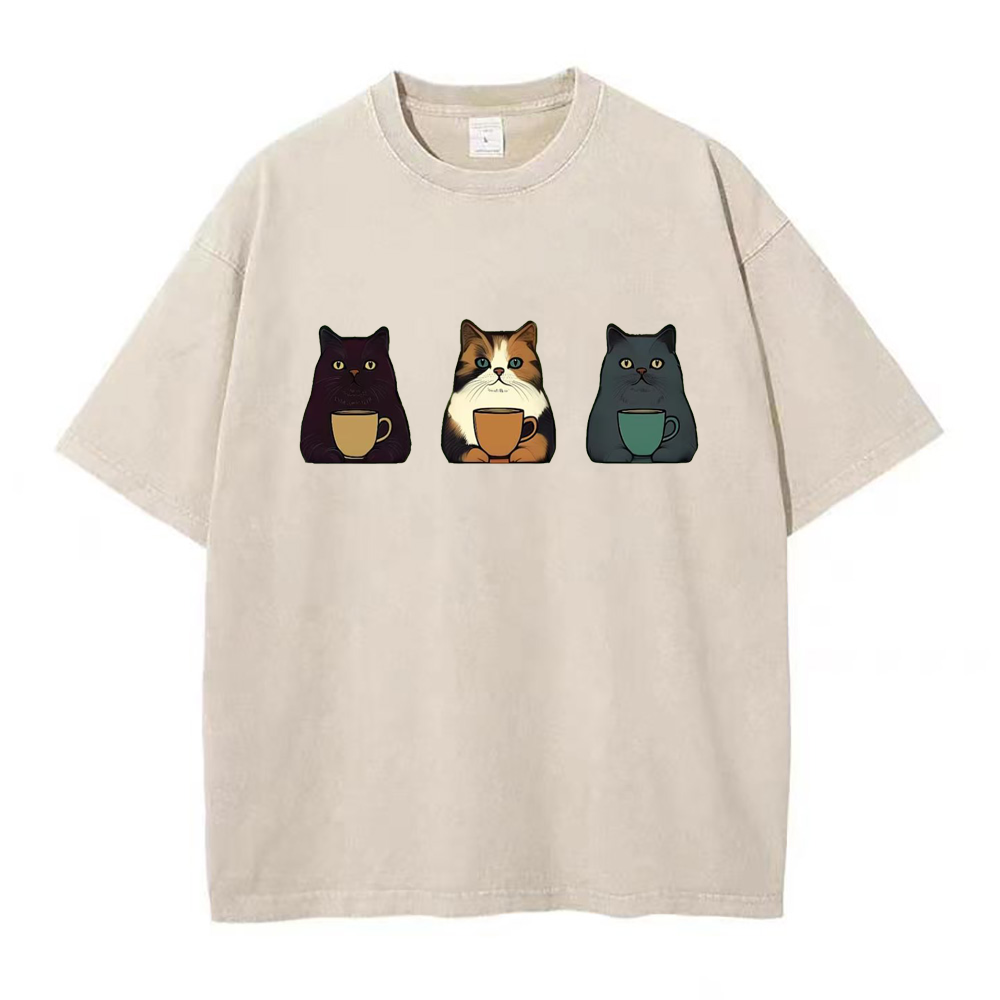 cat coffe Unisex Tee
