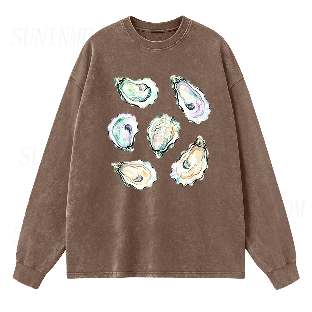 Oyster Shell Long Sleeve Unisex Tee
