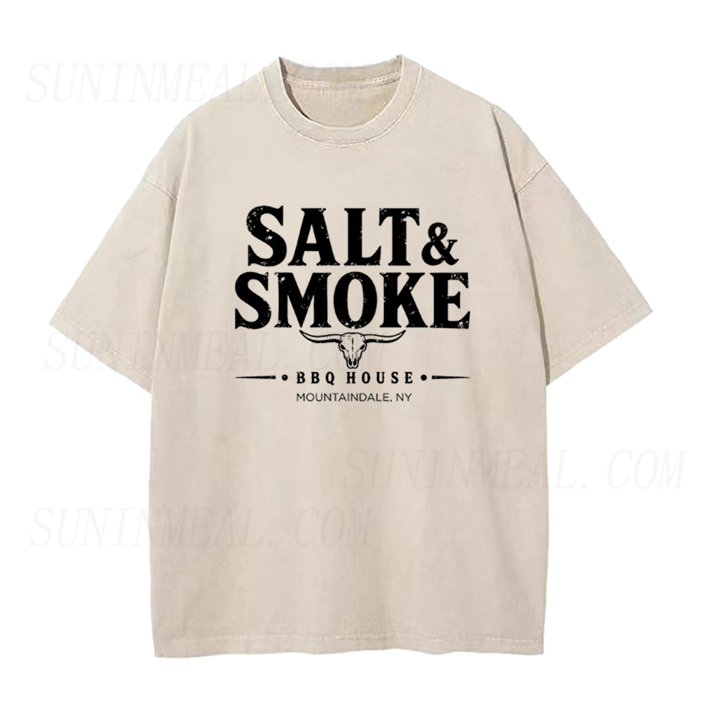 Salt & Smoke BBQ House Longhorn Skull Unisex Tee