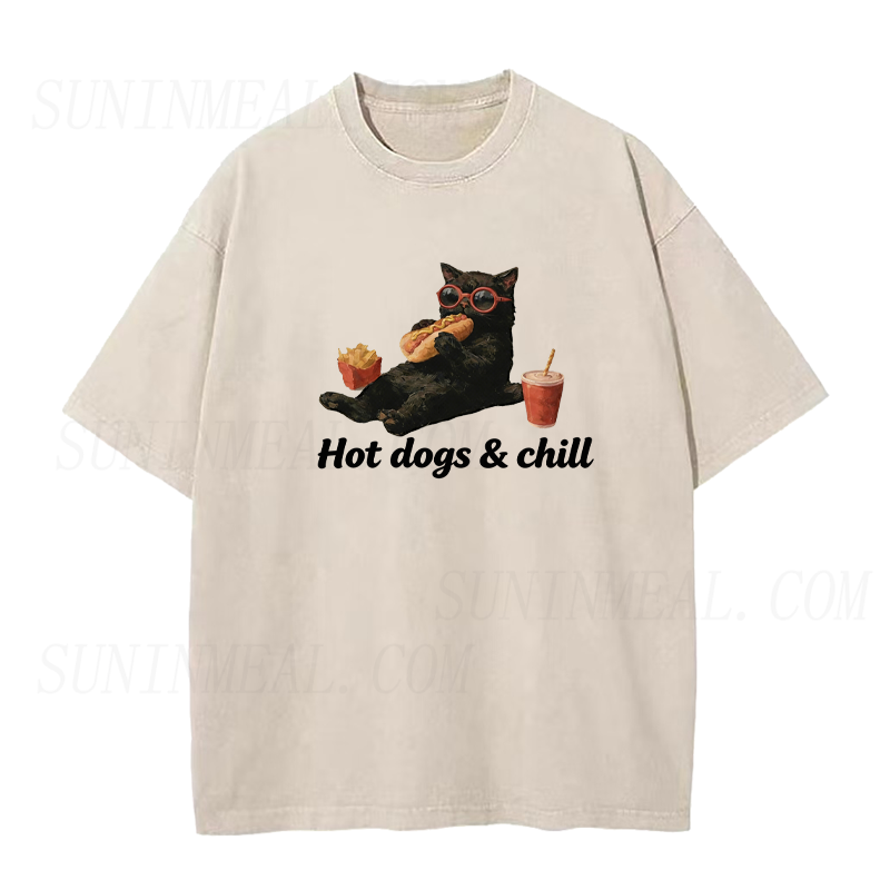 Hot Dogs & Chill Unisex Tee