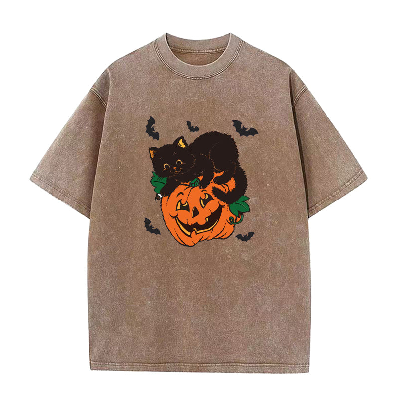 Cat Pumpkin Unisex Tee