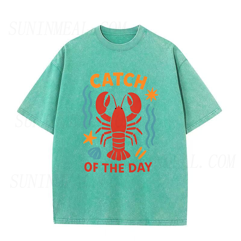 Lobster Waves & The Day’s Catch Unisex Tee
