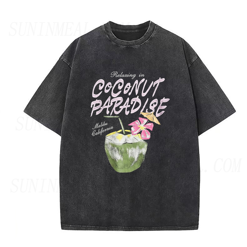 Coconut Paradise Malibu California Unisex Tee