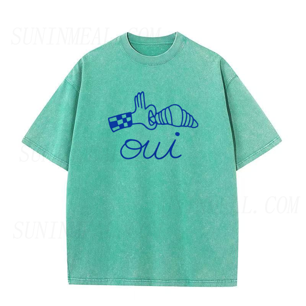 Oui Croissant French Unisex Tee