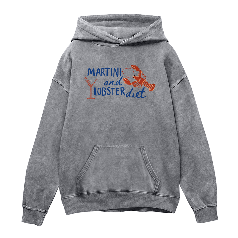 Martini and Lobster Diet Unisex Hoodie