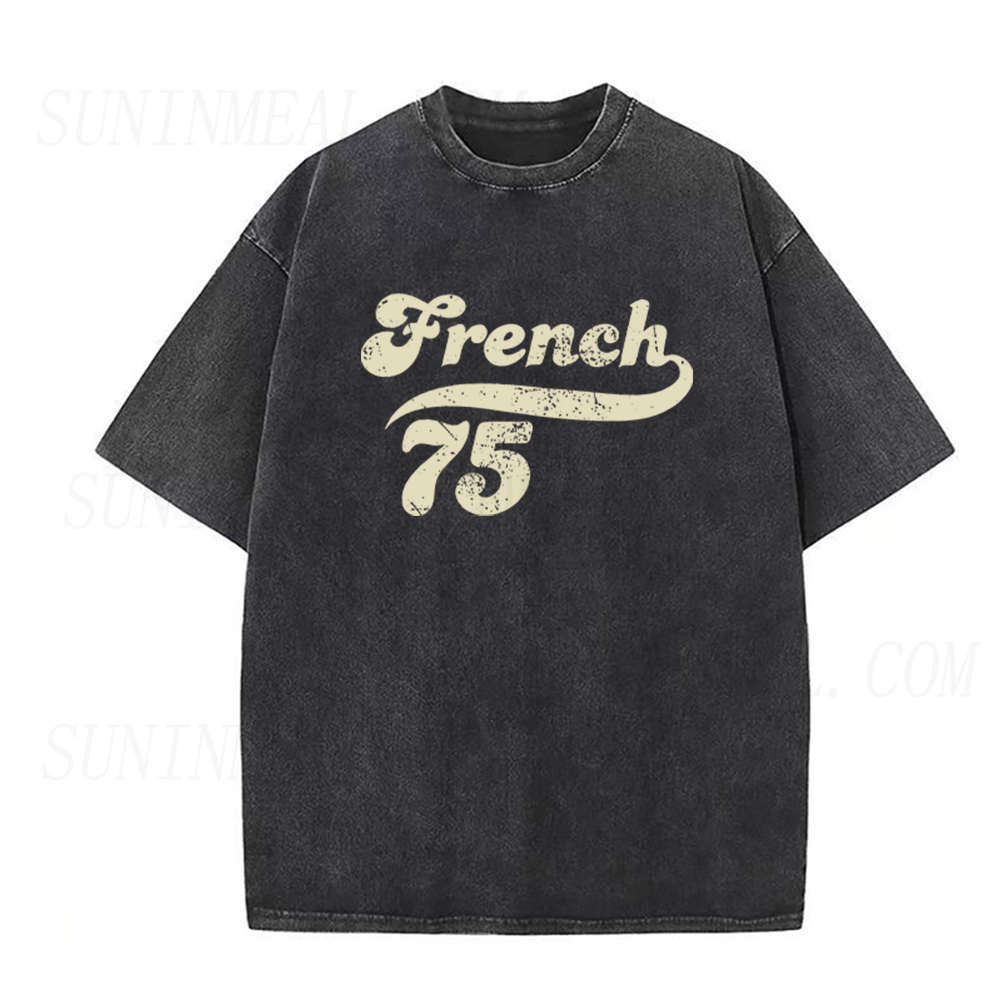 Retro French 75 Cocktail Unisex Tee