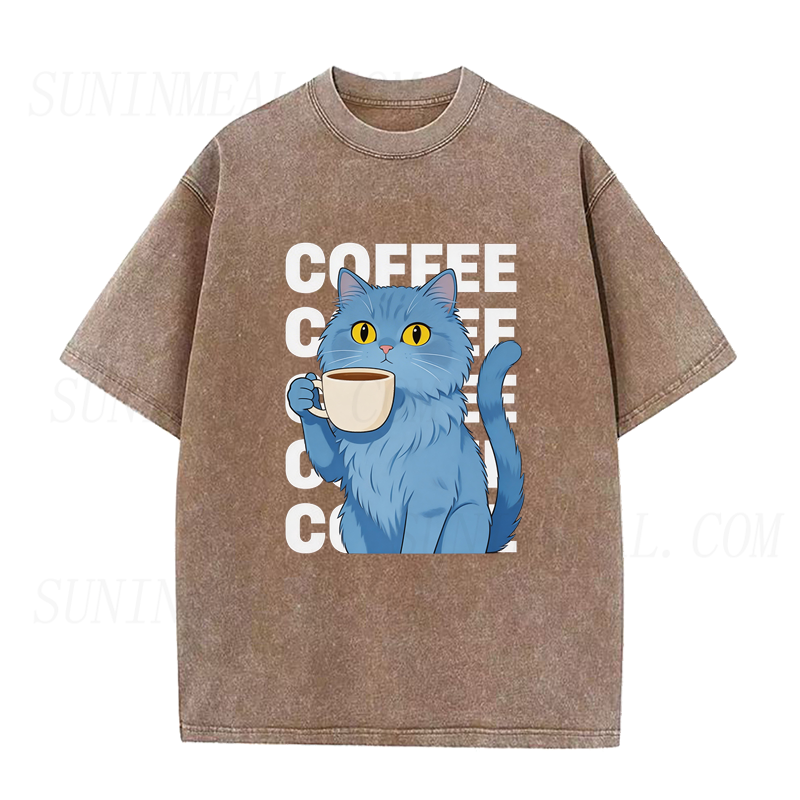 Coffee Cat Unisex Tee