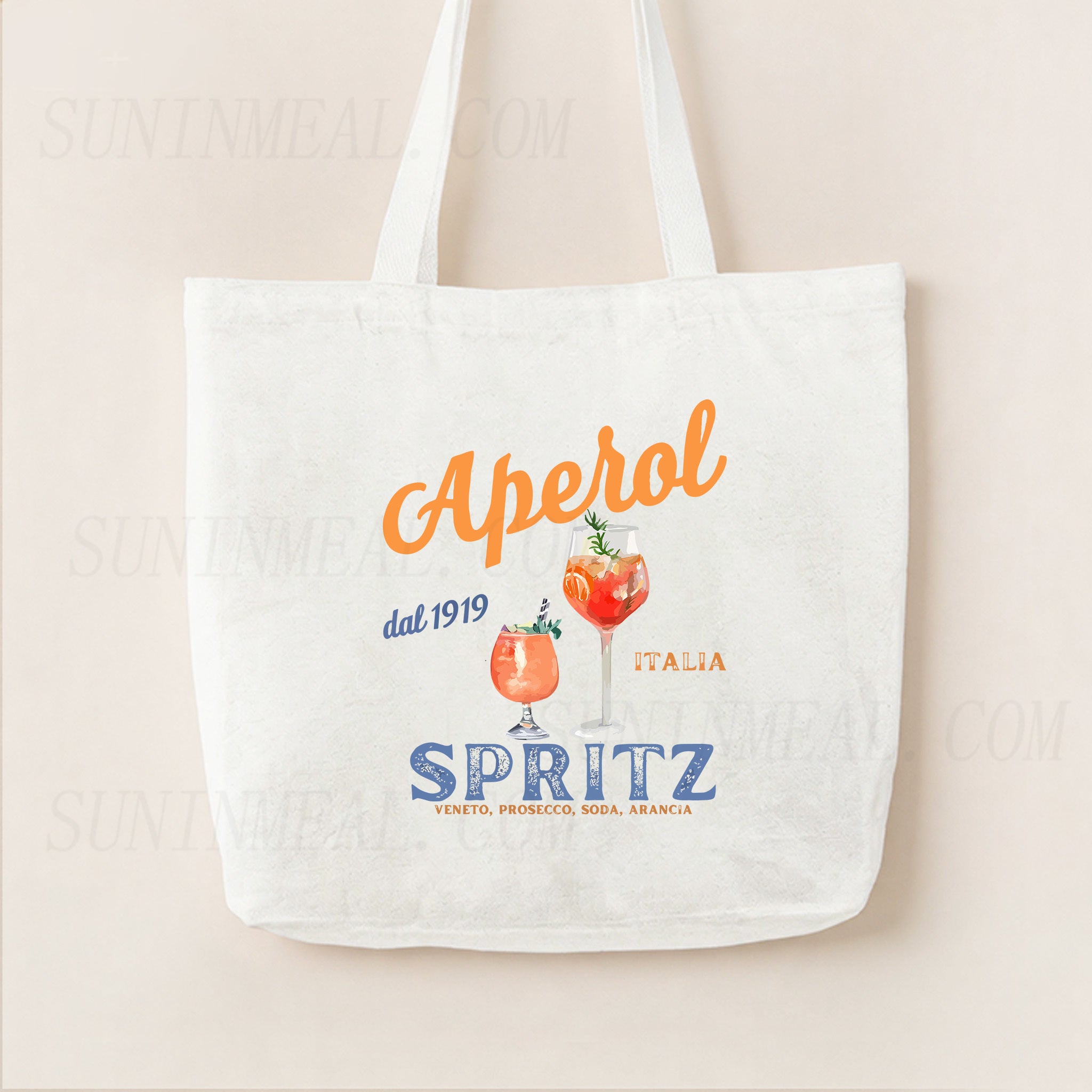 Aperol Spritz Canvas Tote Bag
