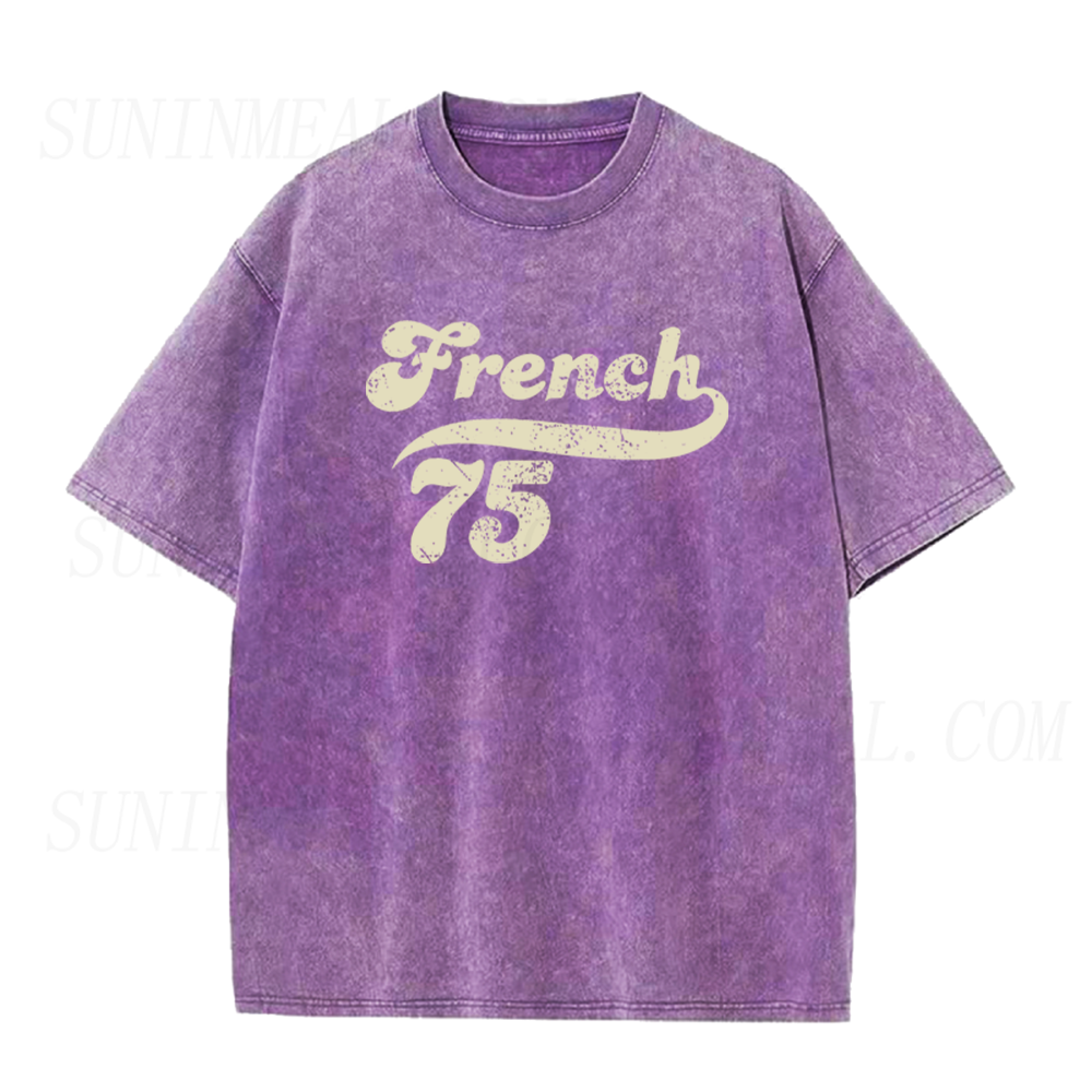 Retro French 75 Cocktail Unisex Tee