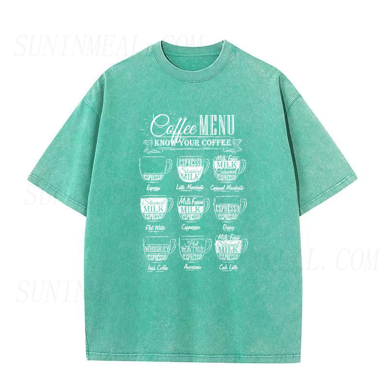 Coffee Menu Unisex Tee
