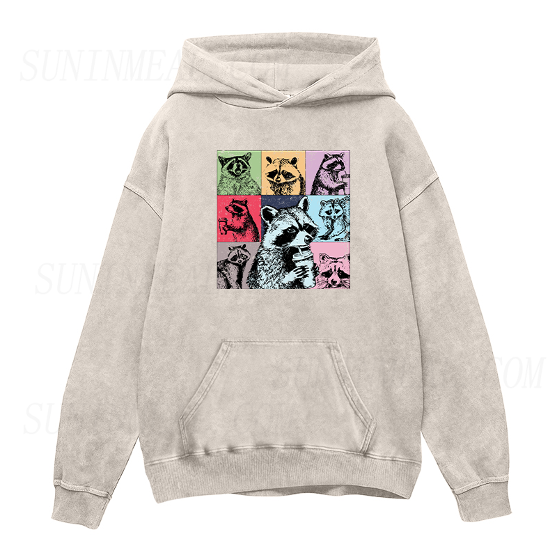 Raccoon Coffee Unisex Hoodie