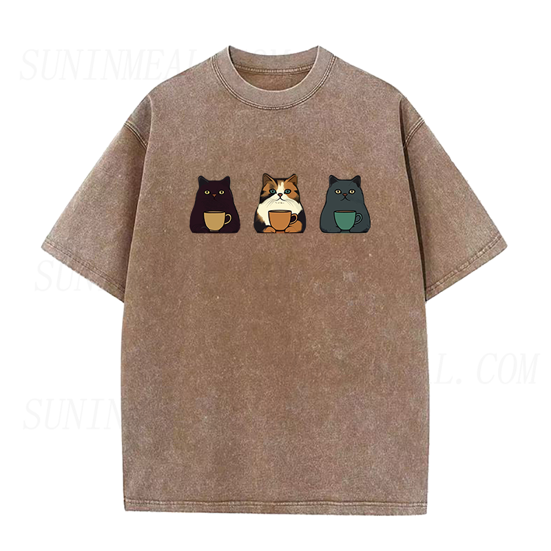 キャットコーヒー ユニセックスTシャツ
