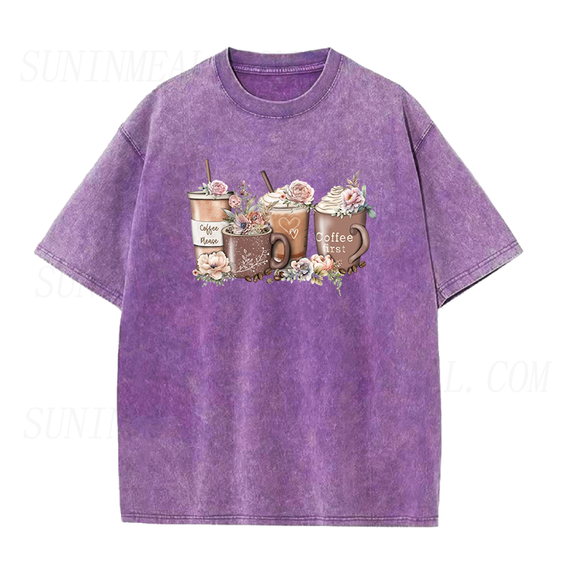 Coffee First Coffee Please Unisex Tee