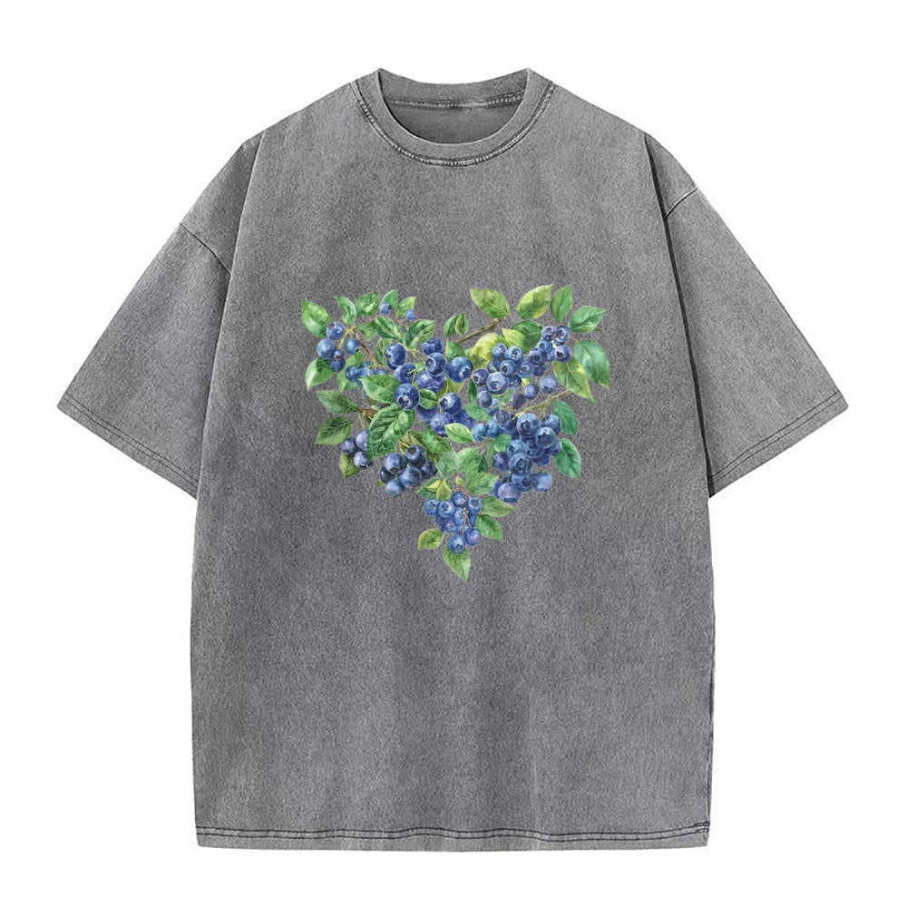 Blueberry heart Unisex Tee
