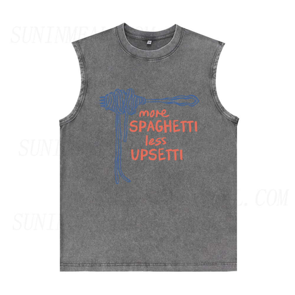 More Spaghetti Less Upsetti Unisex Tank Top