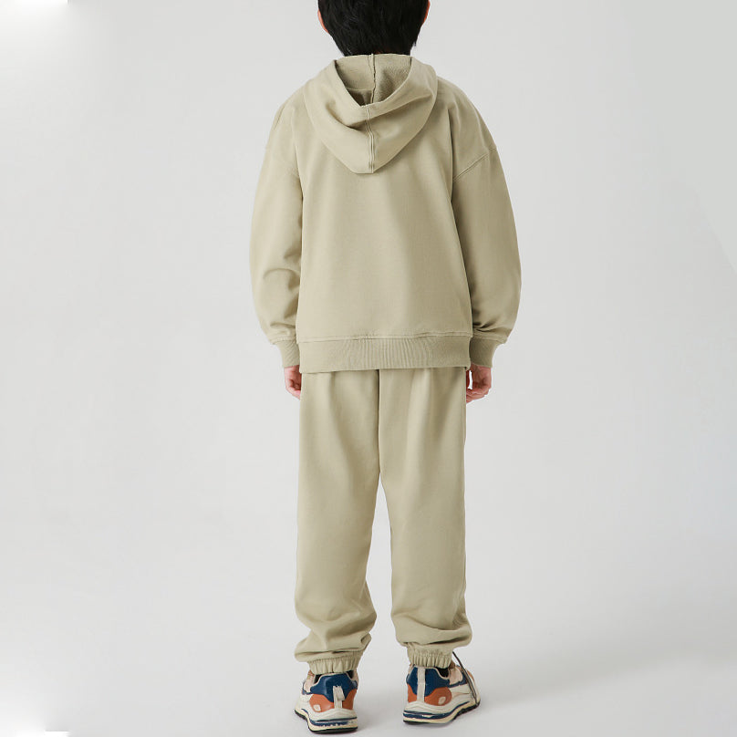 Solid Unisex Kids Hoodie & Sweatpant
