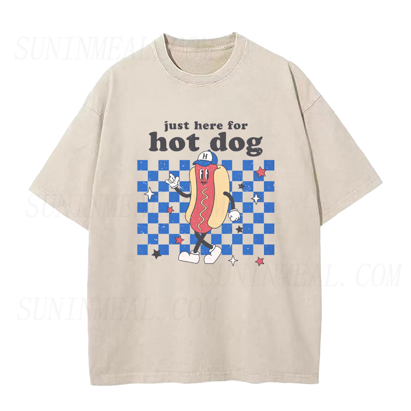 Just Here for Hot Dog Unisex Tee